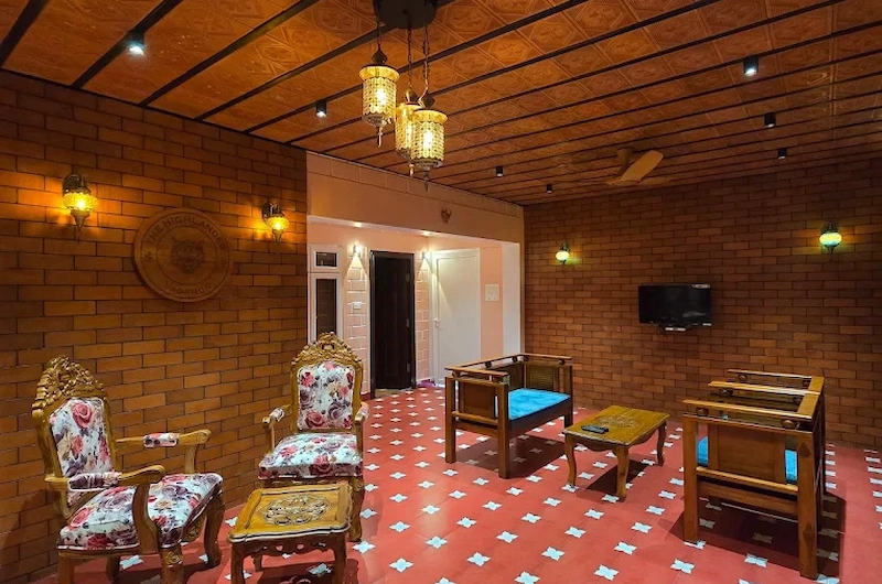Recreation and indoor games room at The Highlander luxury villa Vagamon