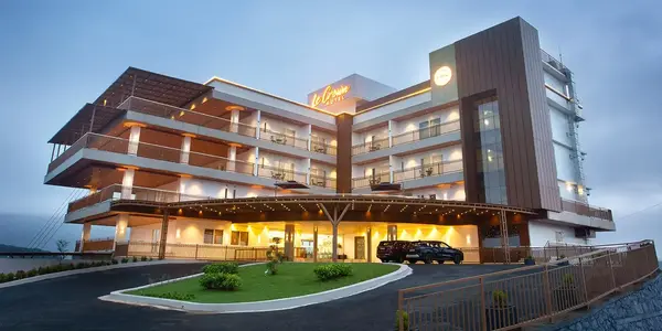 Modern mountain resort building of Le Crown Hotel in Vagamon