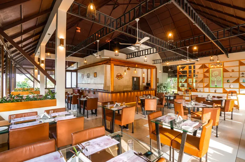Spacious resort restaurant and dining hall for guests at Winter Vale Green Stay Vagamon