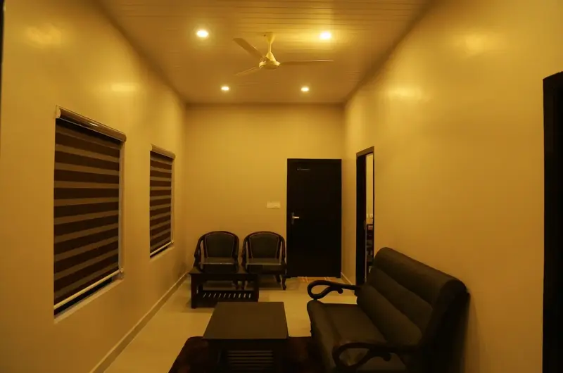 Modern room lounge interior with plush leather sofa seating at Cee Cee Grand Resort Vagamon