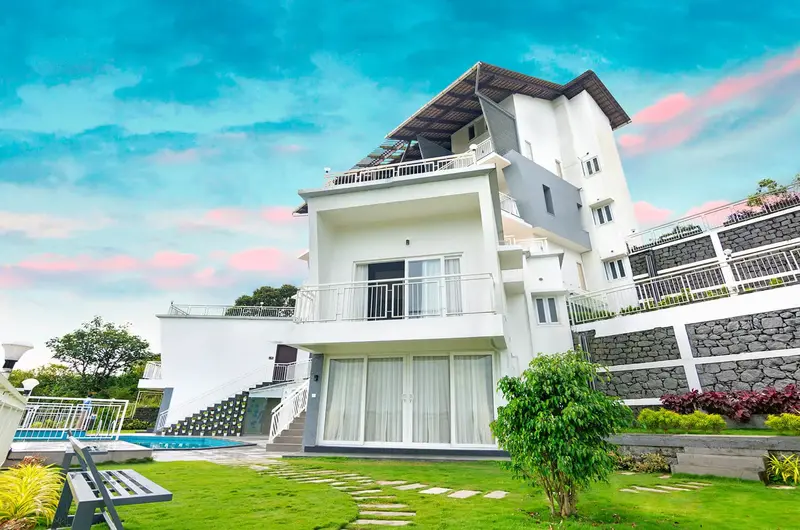 Modern exterior facade of Le Collines Resort luxury stay in Vagamon