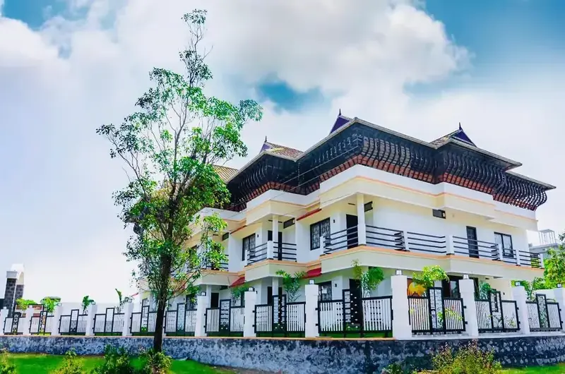 Front view of property stay surrounded by natural greenery